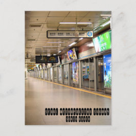Seoul Metropolitan U-Bahn in Südkorea Postkarte