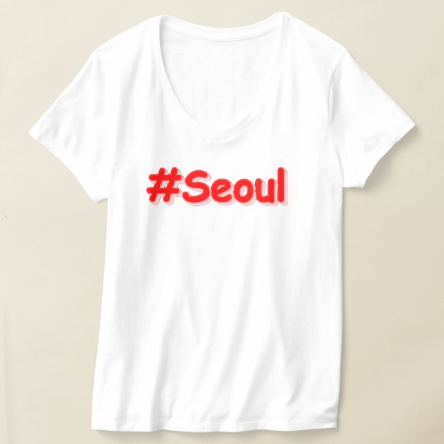 "#Seoul" Niedliches Design. Jetzt kaufen T-Shirt (Ablage )
