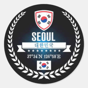 Seoul Runder Aufkleber