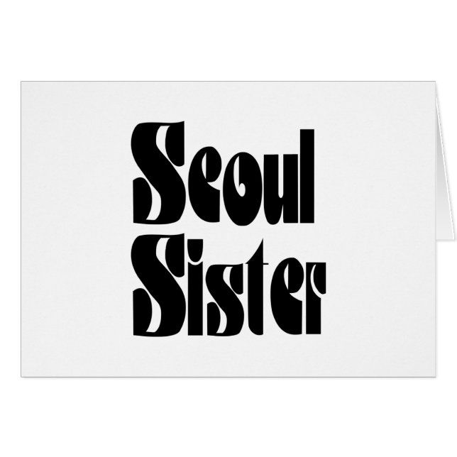 Seoul Sister Card (Vorderseite (Horizontal))