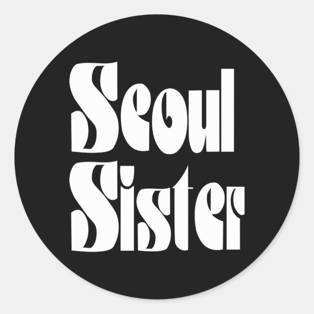 Seoul Sister Classic Round Sticker (Vorderseite)
