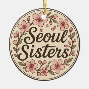 Seoul Sisters Korea Reise Erinnerungs Keramik Orna Ornament