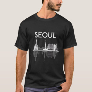 Seoul South Korea City Kpop Kdrama Skyline T-Shirt