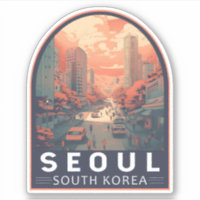 Seoul South Korea Illustration Art Vintages Abzeic