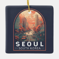 Seoul South Korea Illustration Art Vintages Abzeic