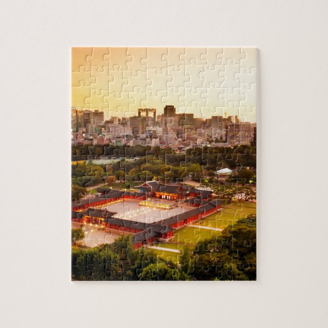 Seoul South Korea Skyline Puzzle (Vertikal)
