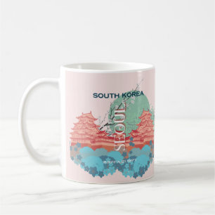 Seoul South Korea Travel Art Kaffeetasse