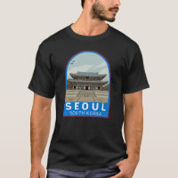 Seoul South Korea Travel Art Vintag