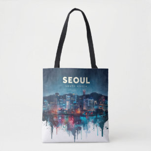 Seoul Südkorea Aquarell Reise Kunst