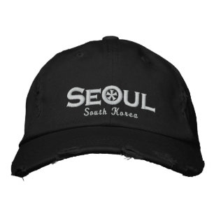 Seoul - Südkorea Bestickte Kappe