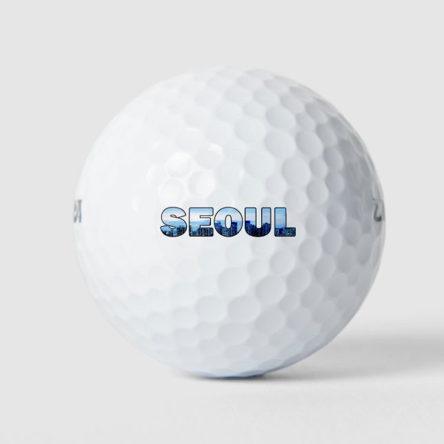Seoul Südkorea Golfball (Vorderseite)