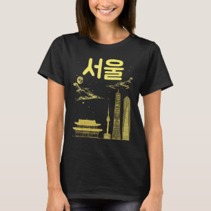 Seoul Südkorea Hauptstadt in koreanischer Schrift T-Shirt
