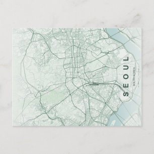 Seoul Südkorea Karte Minimal