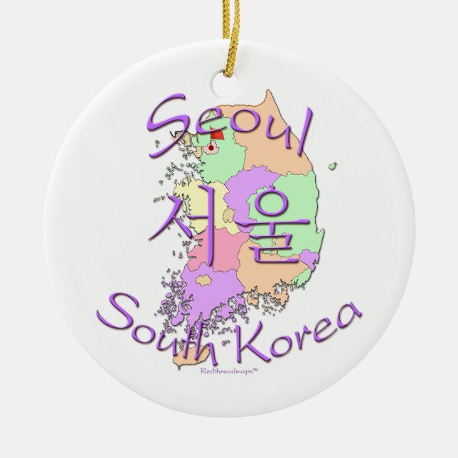 Seoul Südkorea Keramikornament (Vorne)