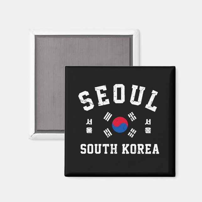 Seoul Südkorea  Magnet (Vorderseite/Rückseite)
