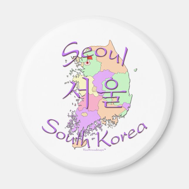 Seoul Südkorea Magnet (Vorne)