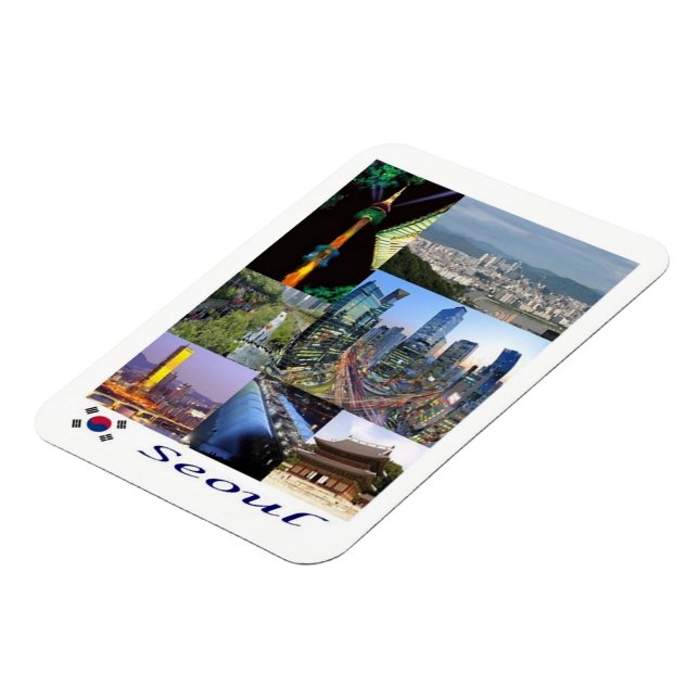Seoul - Südkorea - Mosaik - Magnet (Linke Seite)