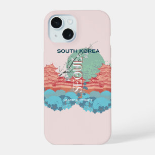 Seoul Südkorea Reise Kunst iPhone 15 Hülle