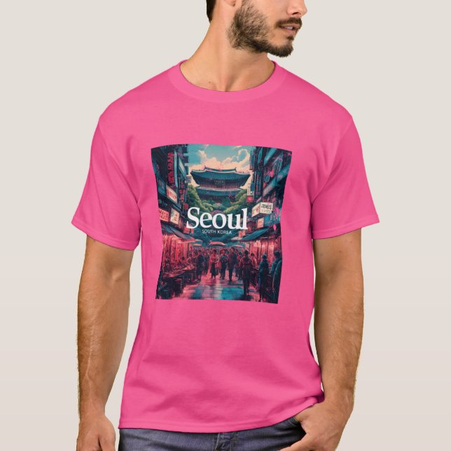 Seoul Südkorea T-Shirt (Vorderseite)