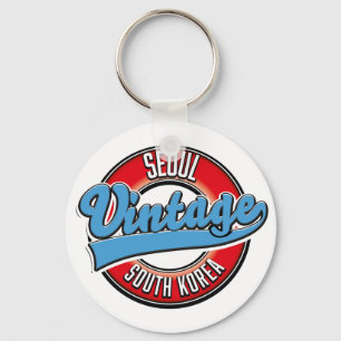 Seoul Südkorea Vintage-Logo Schlüsselanhänger