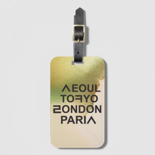SEOUL TOKYO LONDON PARIS GEPÄCKANHÄNGER