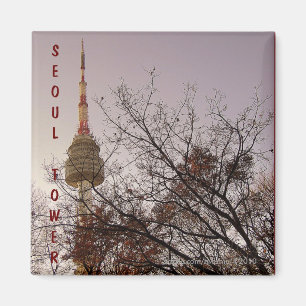 Seoul Tower/ Namsan Park, Seoul, Südkorea Magnet