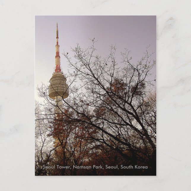 Seoul Tower/ Namsan Park, Seoul, Südkorea Postkarte (Vorderseite)