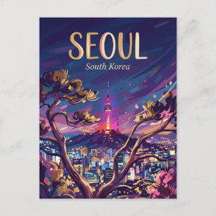 Seoul Tower Südkorea Postkarte