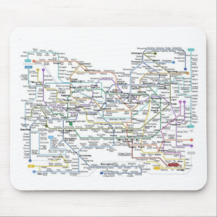Seoul-Untergrundbahn-Karte Mousepad