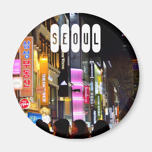 Seoul von Südkorea Magnet (Vorne)