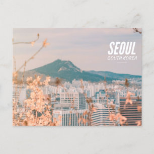 Seoul (vorne) Bergbild (hinten) Postkarte