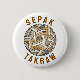 Sepak Takraw geflochtener Ball Button