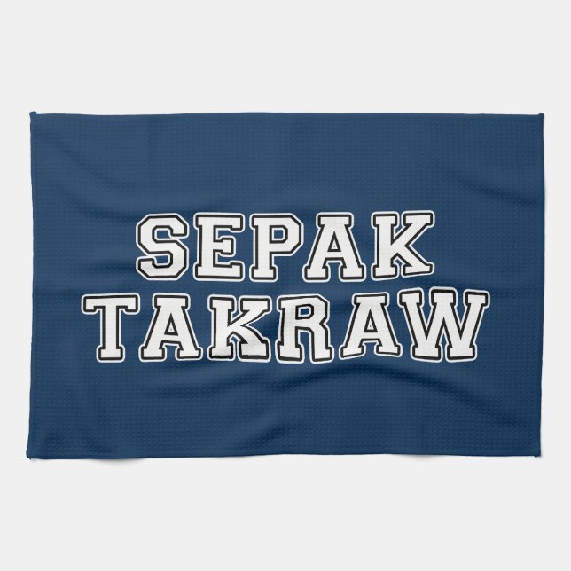 Sepak Takraw Geschirrtuch (Horizontal)