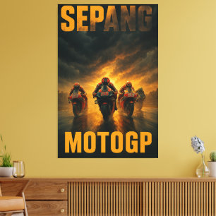 Sepang International Circuit MotoGP Malaysischer G Leinwanddruck