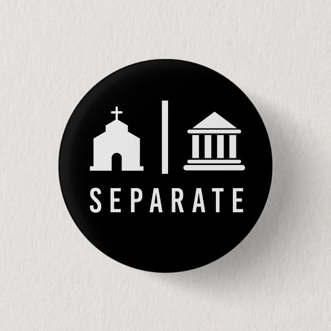 Separate Kirche und Staat Button (Vorderseite)