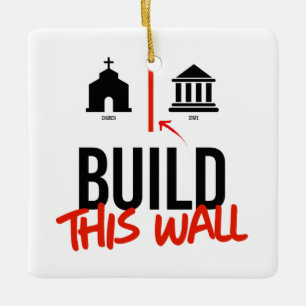 Separate Kirche und Staat Keramikornament
