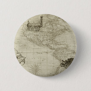 Sepia alte Antiquität Vintage-Karte der Vereinigte Button