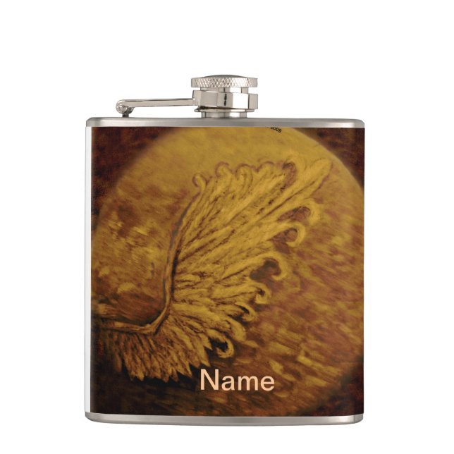 Sepia Angel Wing Flask Flachmann (Vorderseite)