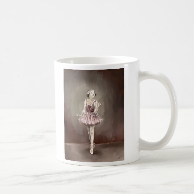 Sepia Ballerina Tasse (Rechts)