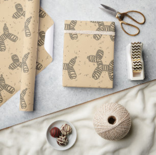Sepia Balloon Dog Party Wrapping Paper Geschenkpapier
