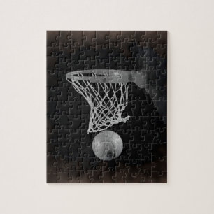 Sepia Basketball Puzzle