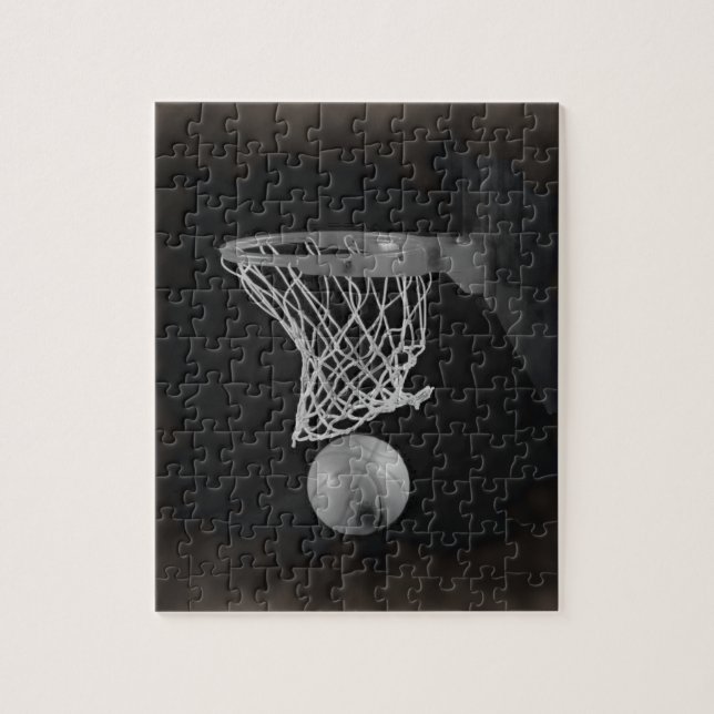Sepia Basketball Puzzle (Vertikal)