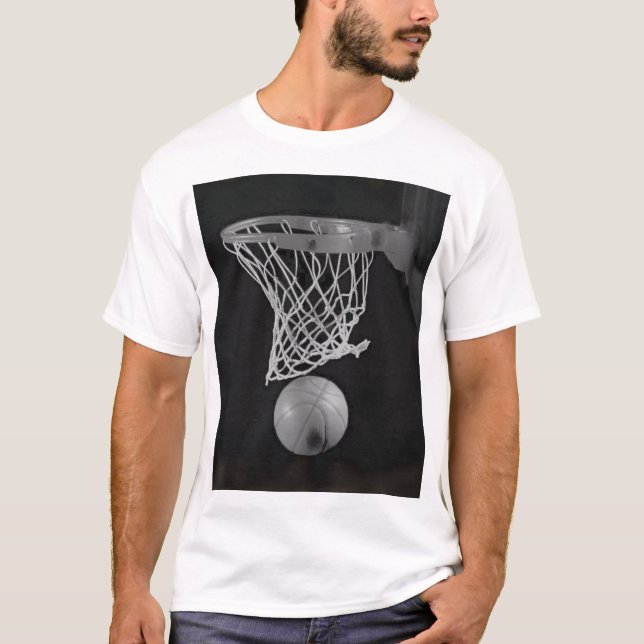 Sepia Basketball T-Shirt (Vorderseite)