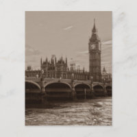 Sepia Big Ben Turmpalast Westminster