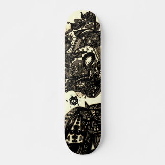 Sepia Black Abstrakt Skateboard