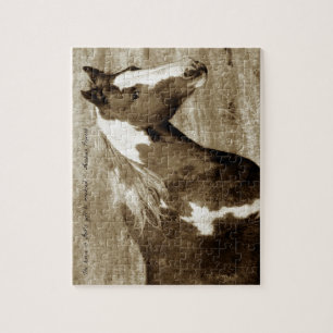 Sepia blitzschnell mit Zitat Puzzle