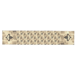 Sepia Butterfleur   Tan Butterfly über Lilie Mittelgroßer Tischläufer