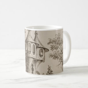 Sepia Castle Turret Kaffeetasse