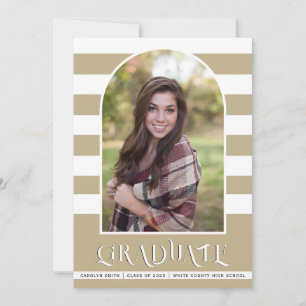 Sepia Class of 2023 arch Foto Abschluss Ankündigung