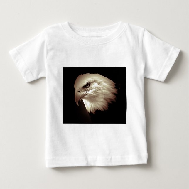Sepia Color Bald Eagle Baby T-shirt (Vorderseite)